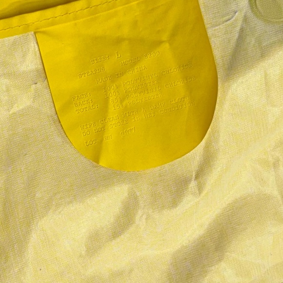 Vintage Stearns PVC Rain Suit Set Jacket Bibs Hood Fishing Workwear Gear - Picture 9 of 10